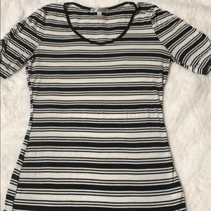 Black & White Striped Top , Size M